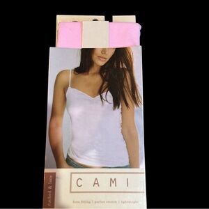 Blue Star (L/XL) Pink Camisole Ruched and Lace